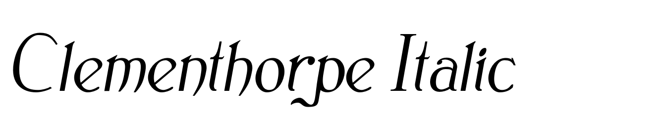 Clementhorpe Italic